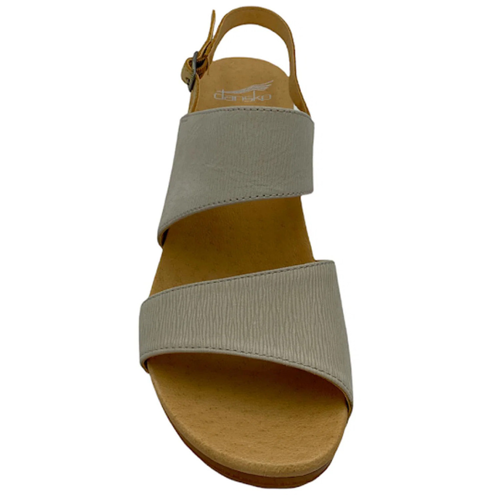 Dansko Leather Wedge Sandals Tamia Ivory - Medium - Picture 3 of 5